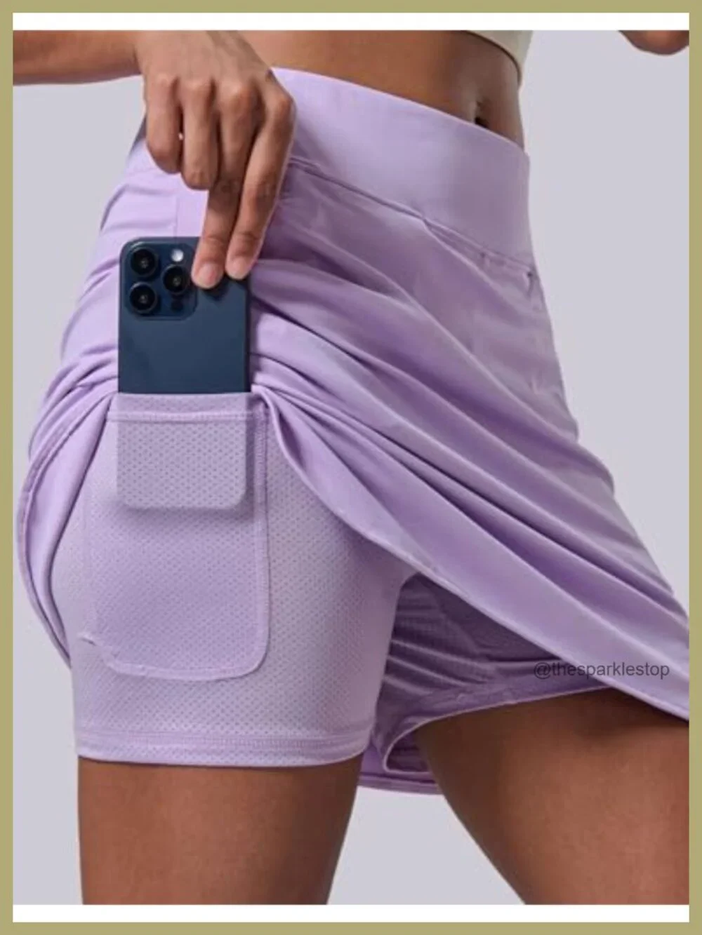 3 Pack High Waisted Athletic Skorts with Built-in Shorts, Pockets